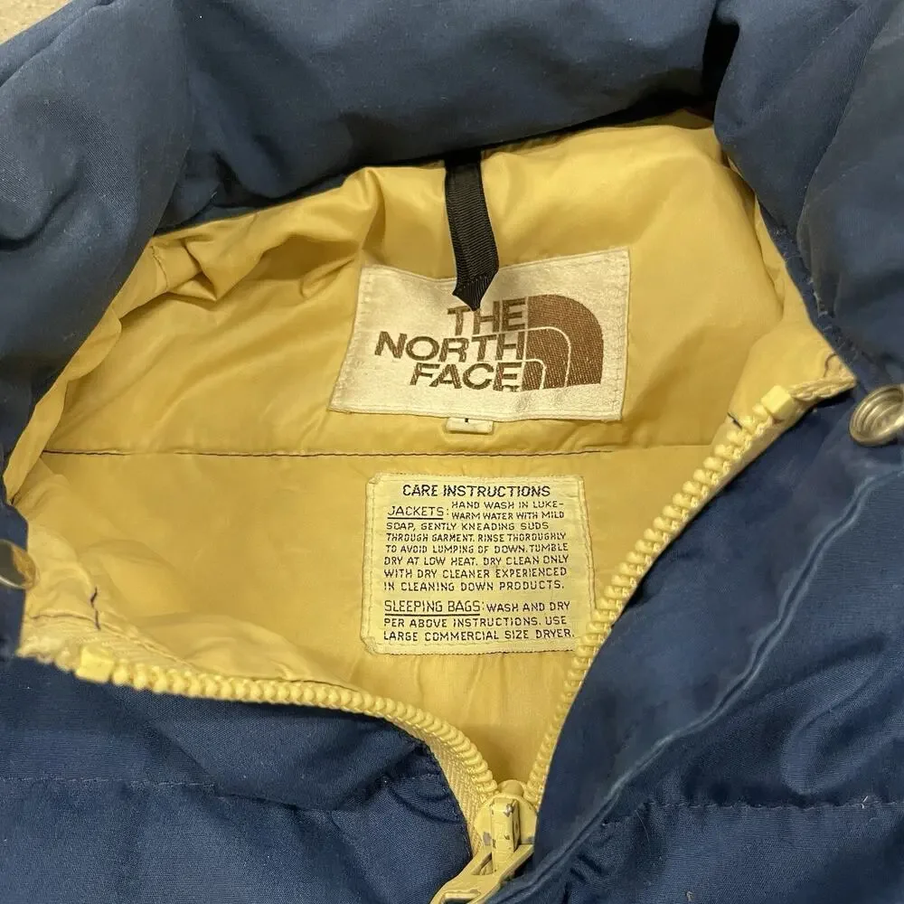 Vintage 80s North Face Brown Label Puffer Outdoors Jacket Size Medium Size Large